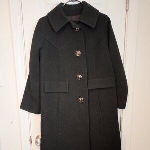 vintage 70's structured wool coat
